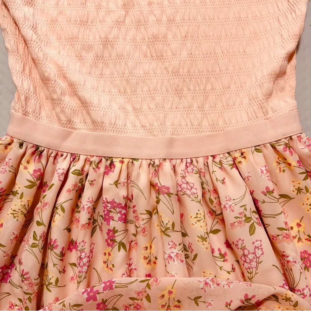 PLACE children’s place‎ short sleeve pink floral sun dress child size 16 - Picture 5 of 6